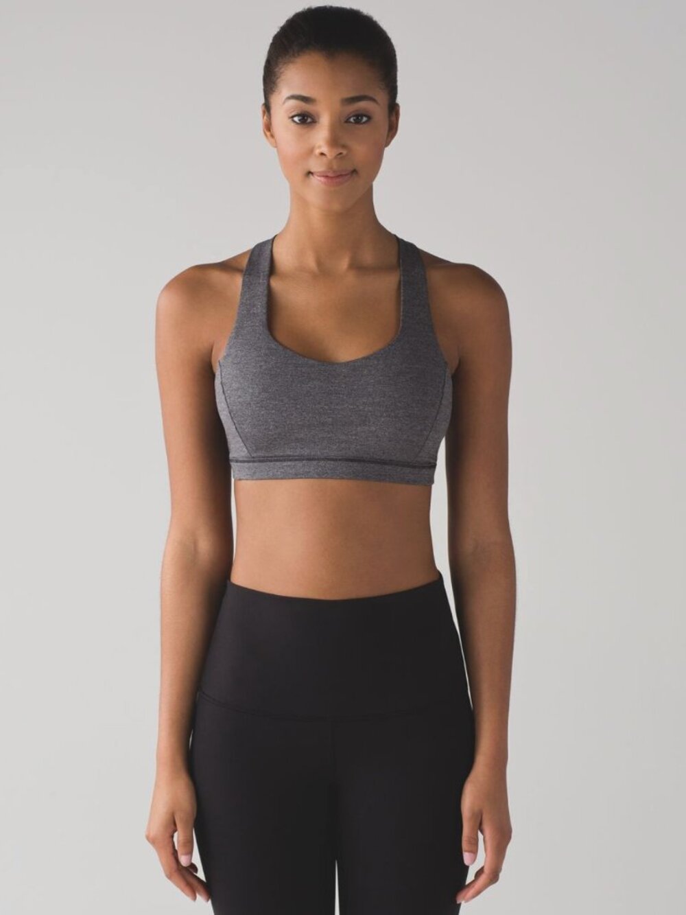 Lululemon Free To Be Serene Bra Heathered Black